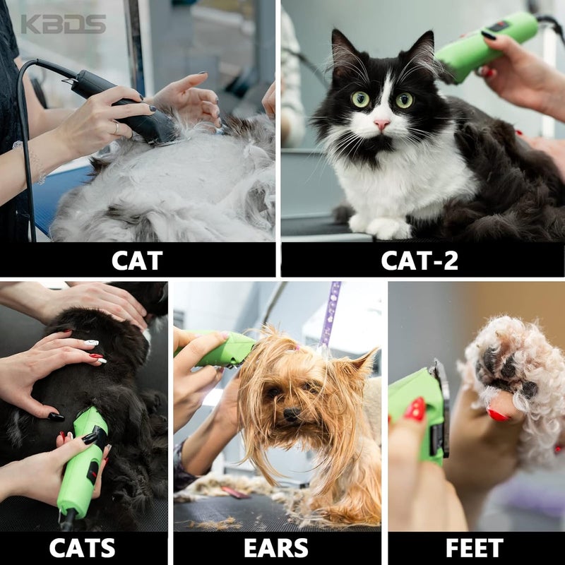 KBDS Detachable Ceramic Pet Clipper Blades,Size-10 Blade Compatible with Most Andis,Oster,Wahl A5 Clippers,Made of Ceramic Blade Cutter and Carbon Steel Blade,1/16'' Inch 1.5mm Cut Length - Image 3